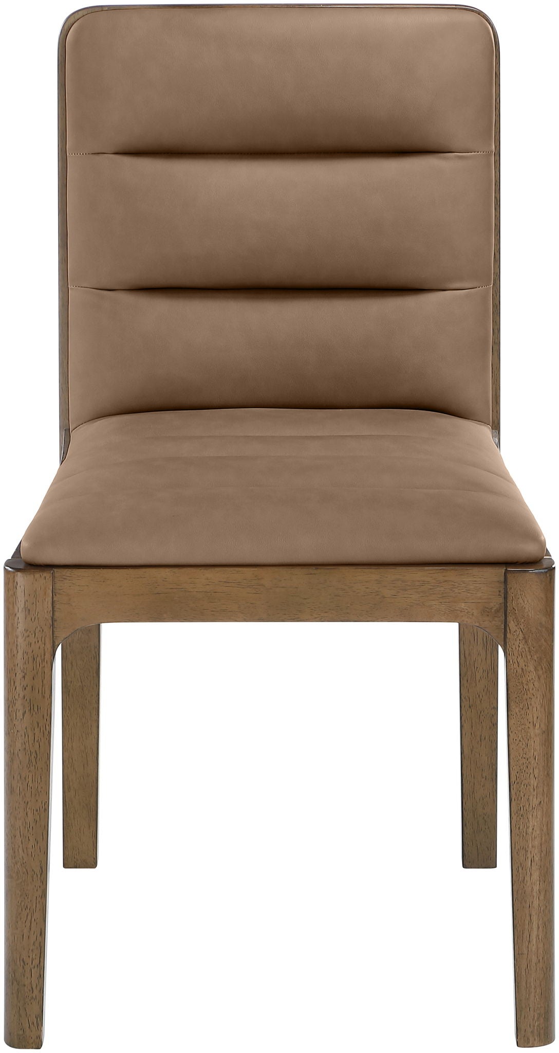 Ellis - Vegan Leather Upholstered Dining Chair (Set of 2) - Brown Base