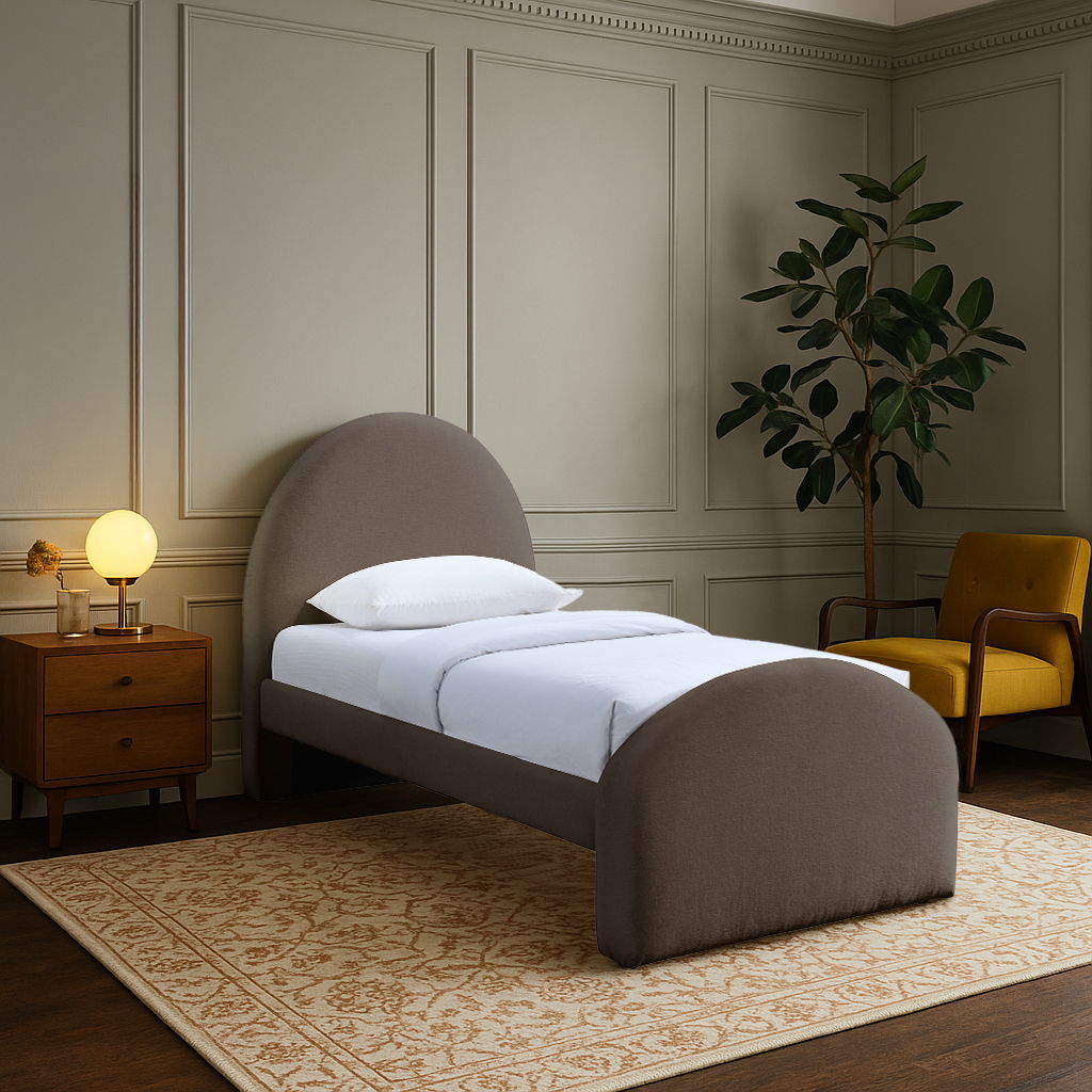 Andaz - Chenille Fabric Upholstered Bed