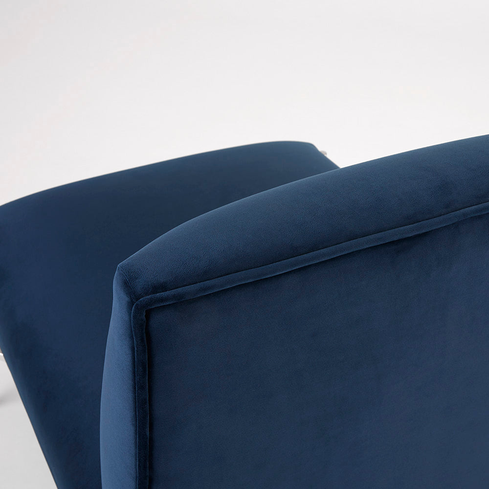 Barrymore Blue Velvet Chair - Furniture Depot