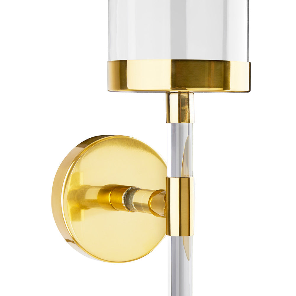 Acrylic Wall Sconce - Gold - Furniture Depot