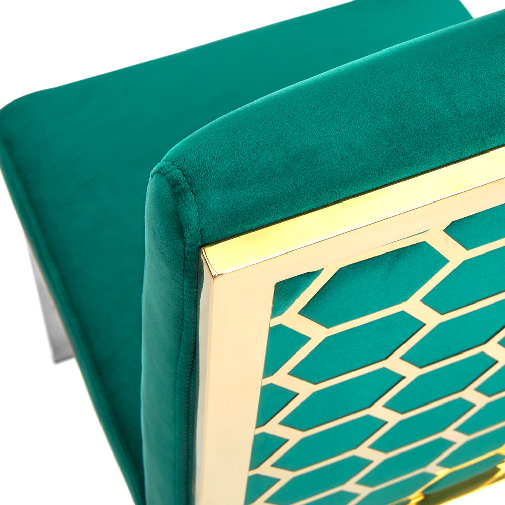 RILEY CHAIR (Emerald green) - Furniture Depot