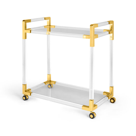 Esme Gold Bar Cart - Furniture Depot