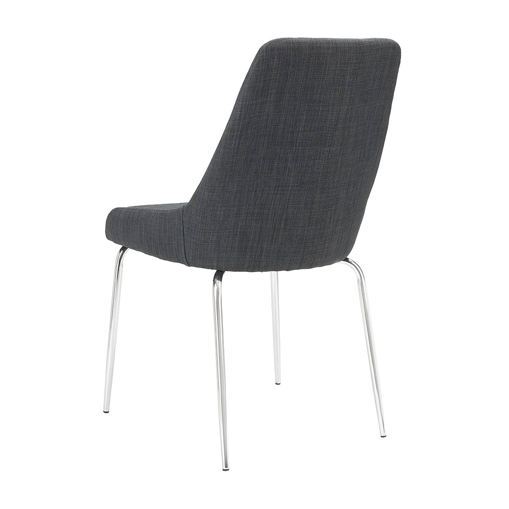 Moira Dining Chair: Grey Linen