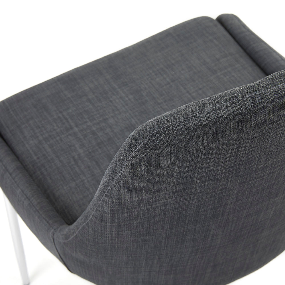 Moira Dining Chair: Grey Linen