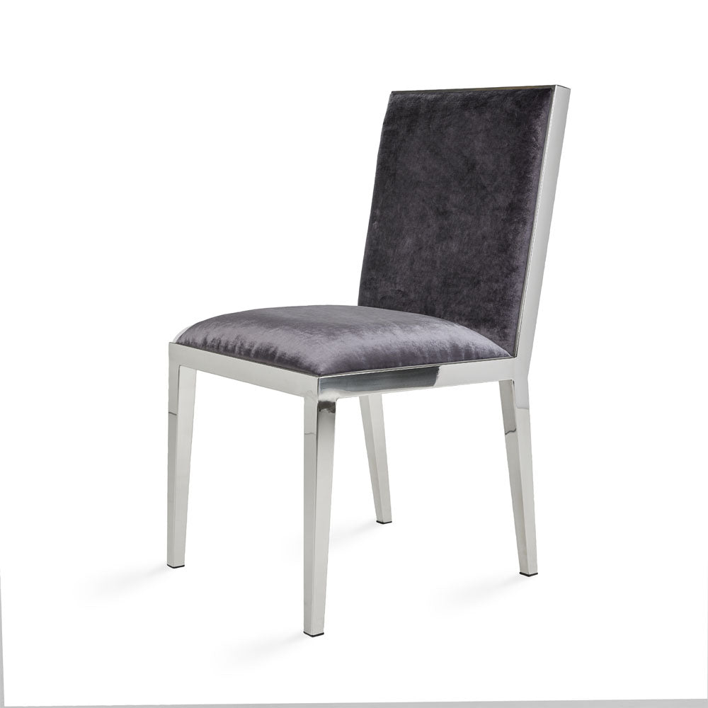 Emario Dining Chair: Charcoal Velvet