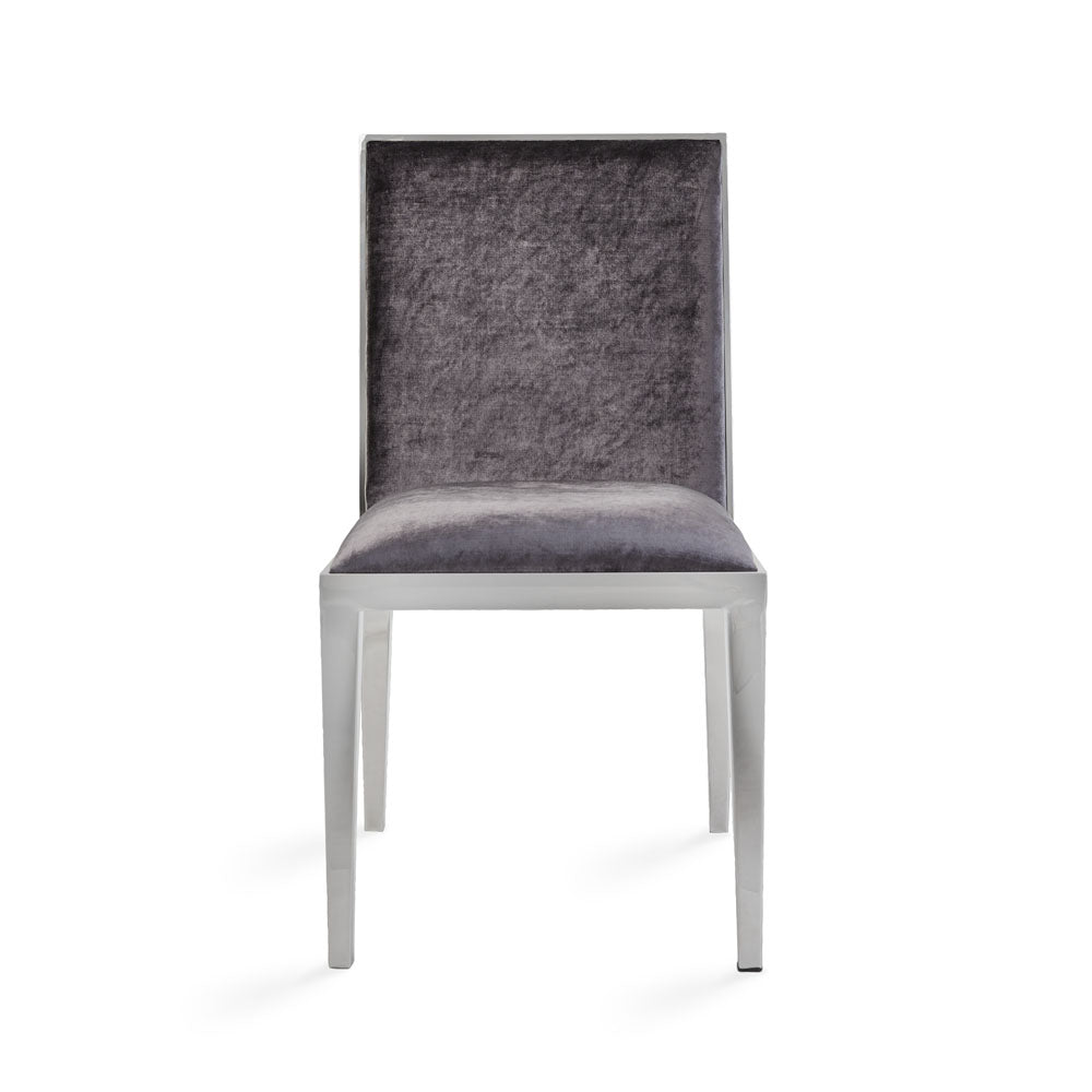 Emario Dining Chair: Charcoal Velvet