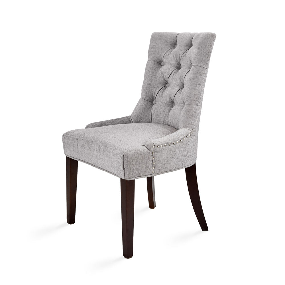 Petra Dining Chair: Platinum Linen