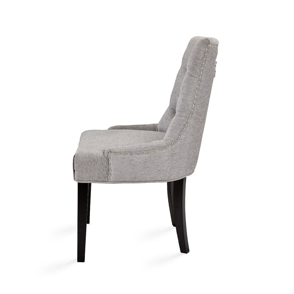 Petra Dining Chair: Platinum Linen