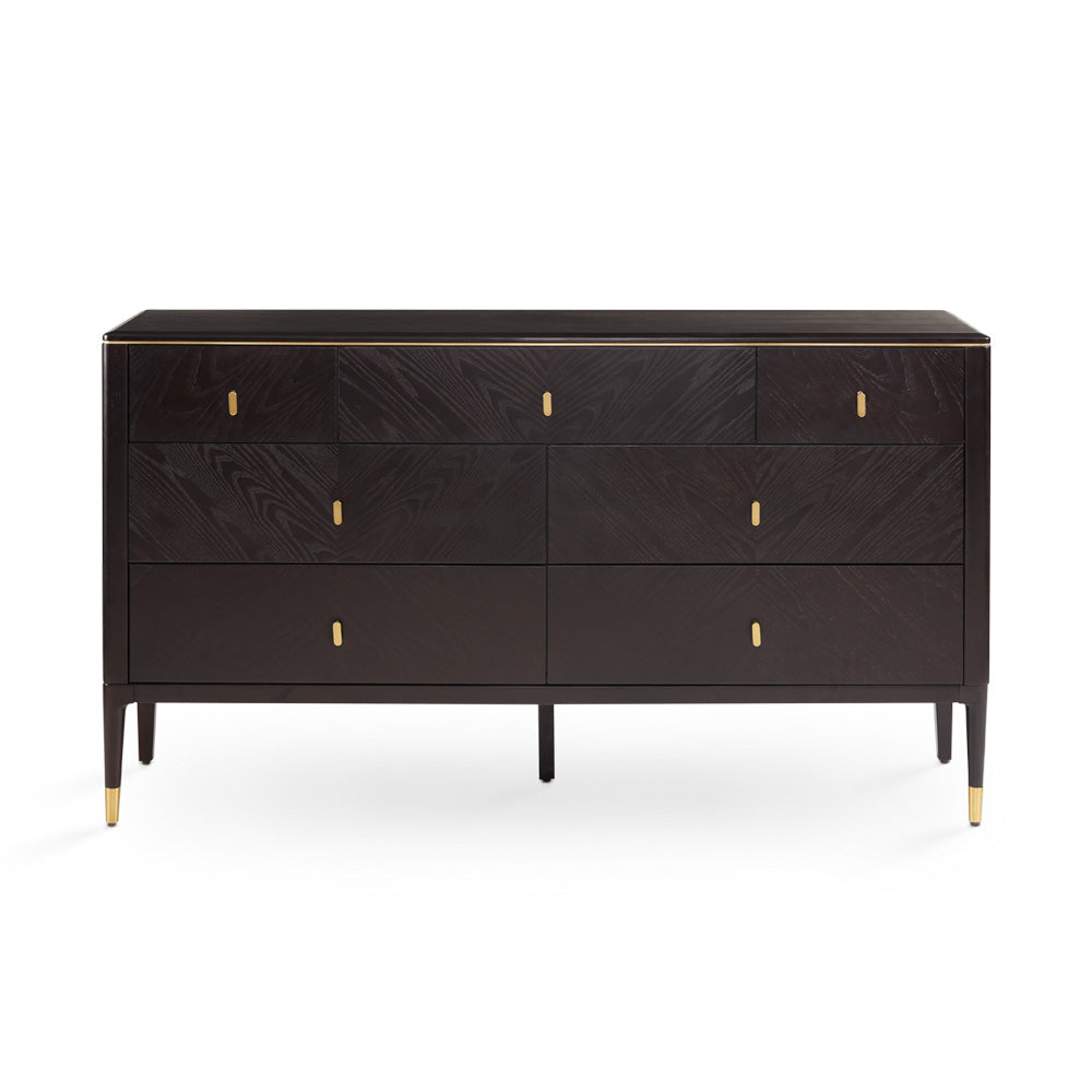 Colette Ash Wood 7-Drawer Dresser