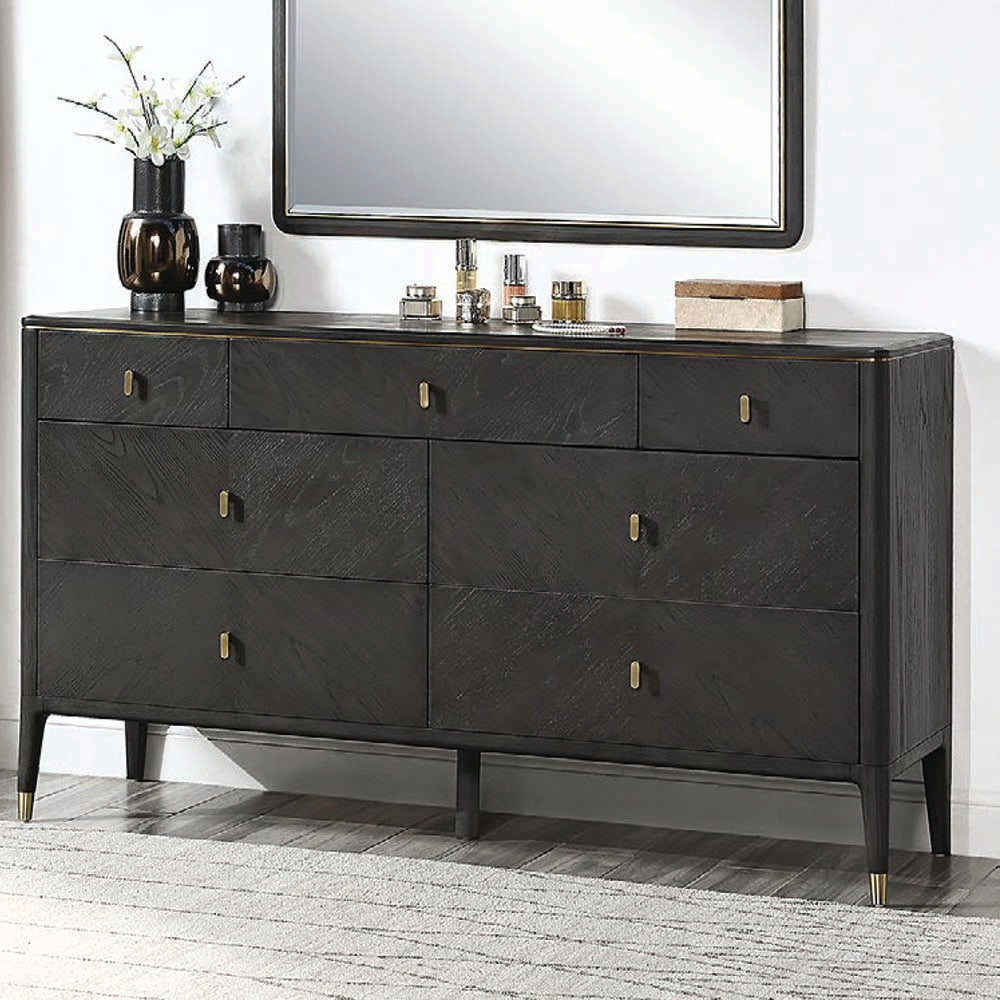 Colette Ash Wood 7-Drawer Dresser