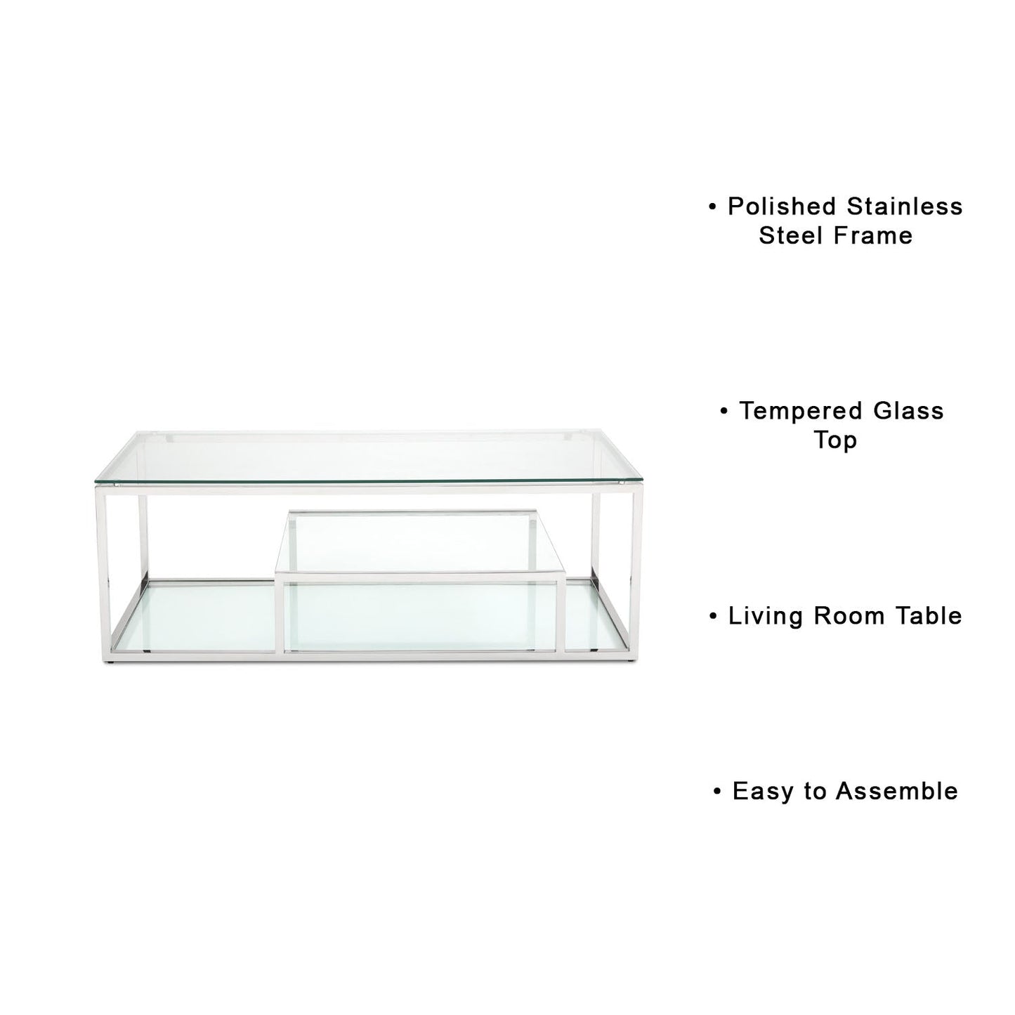 Barola Silver Coffee Table