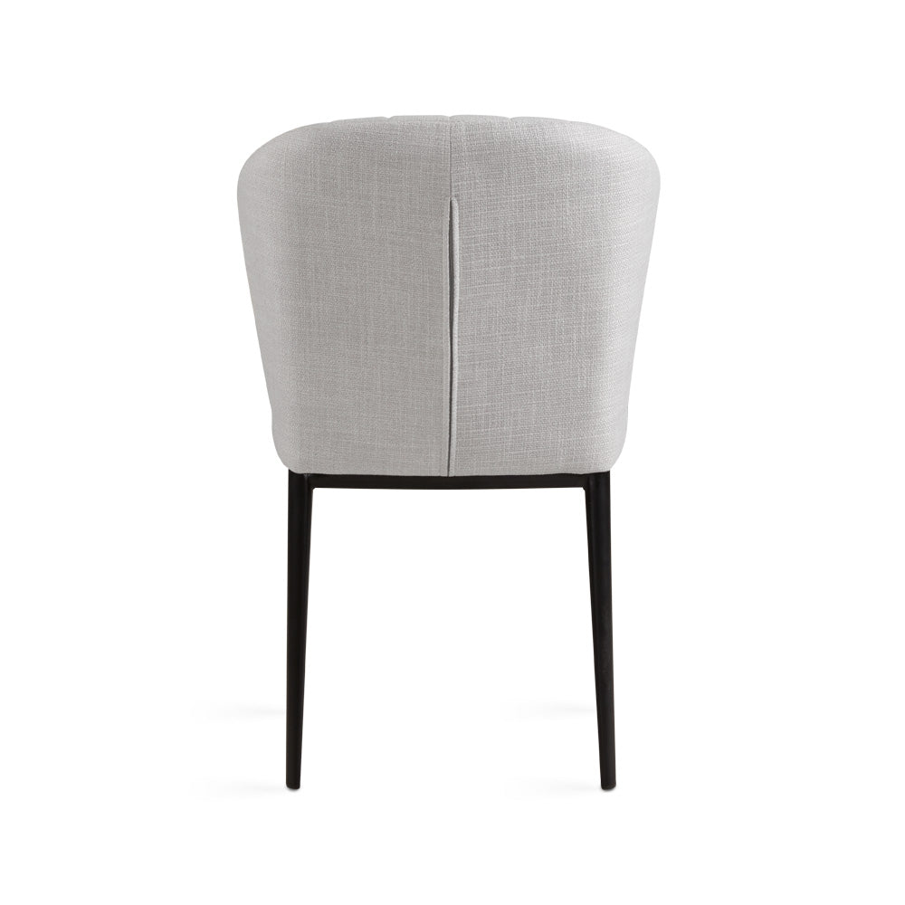 Shell Dining Chair: Grey Linen