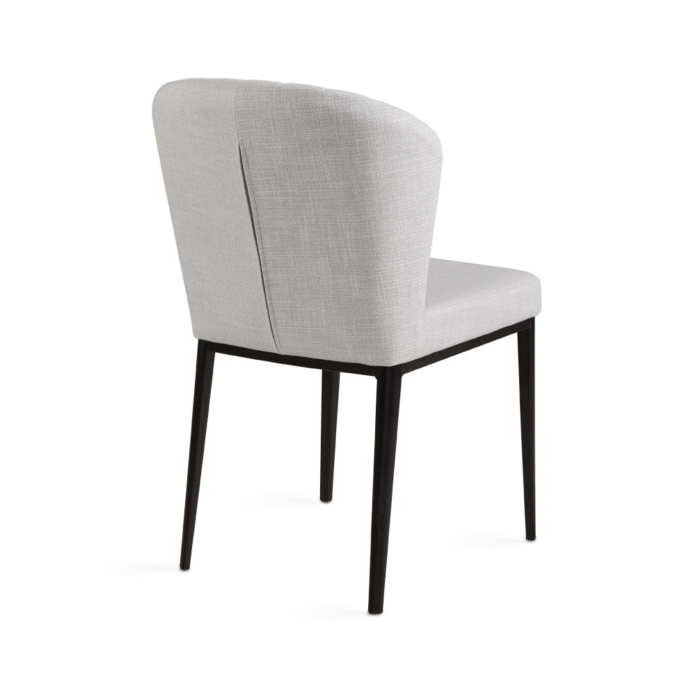 Shell Dining Chair: Grey Linen