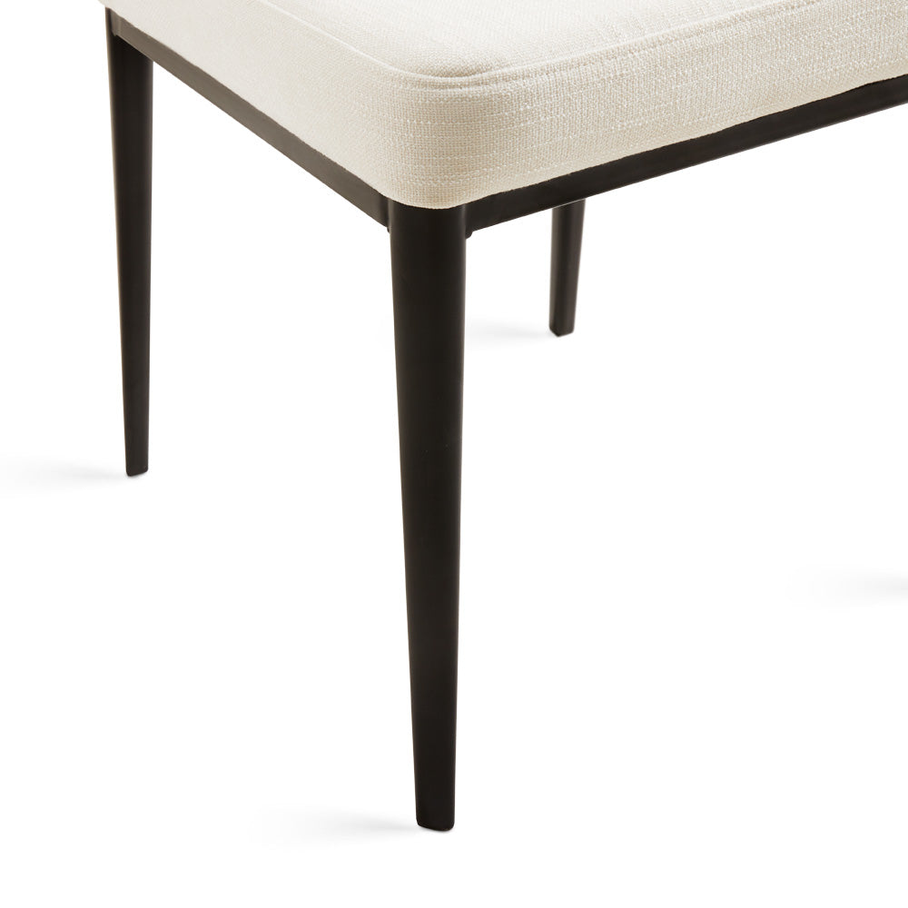 Shell Dining Chair: Ivory Linen