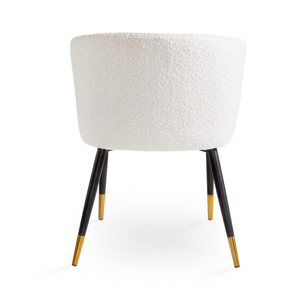 Jordan Dining Chair: Boucle Fabric