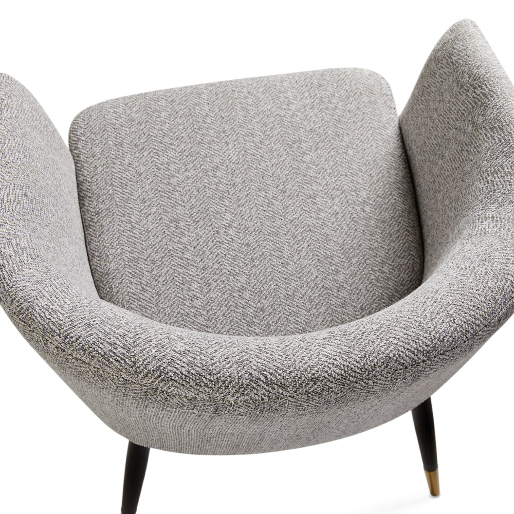 Jordan Dining Chair: Grey Fabric