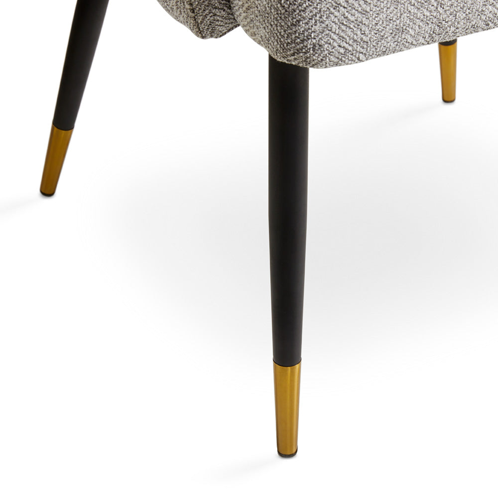 Jordan Dining Chair: Grey Fabric