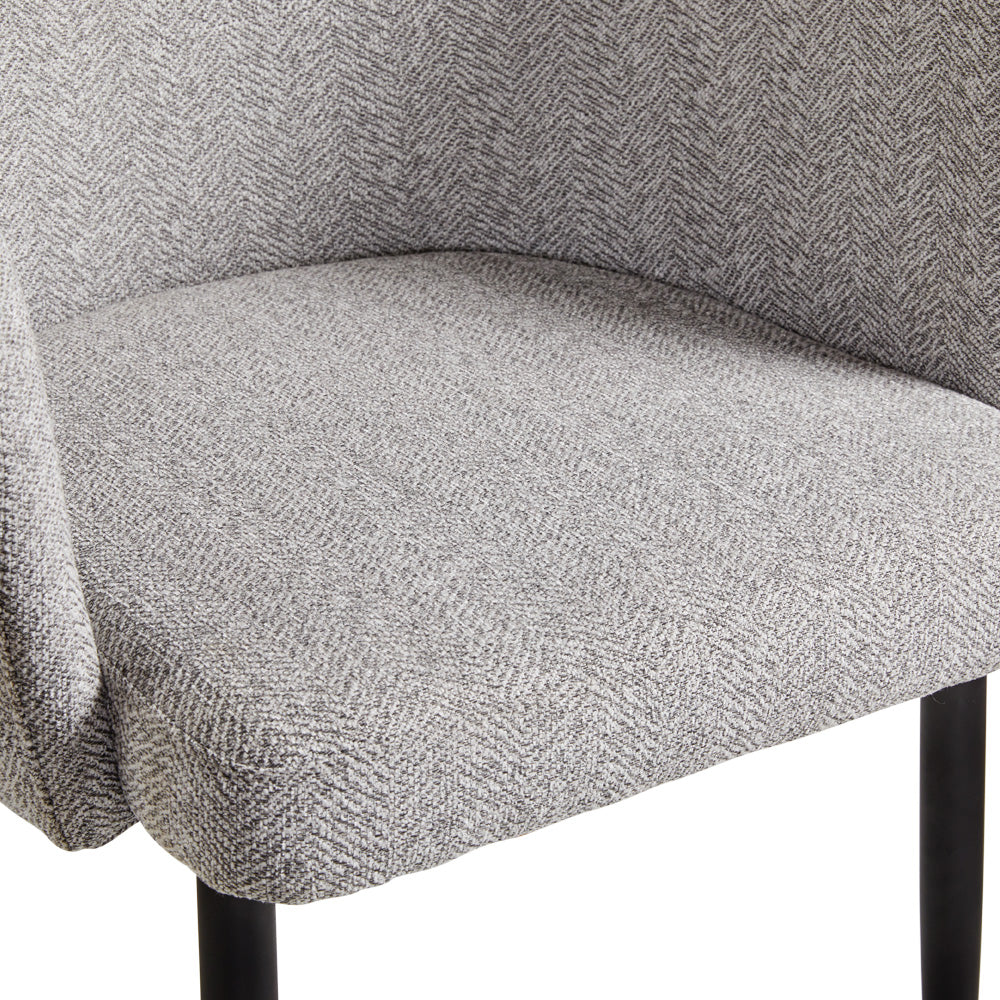 Jordan Dining Chair: Grey Fabric