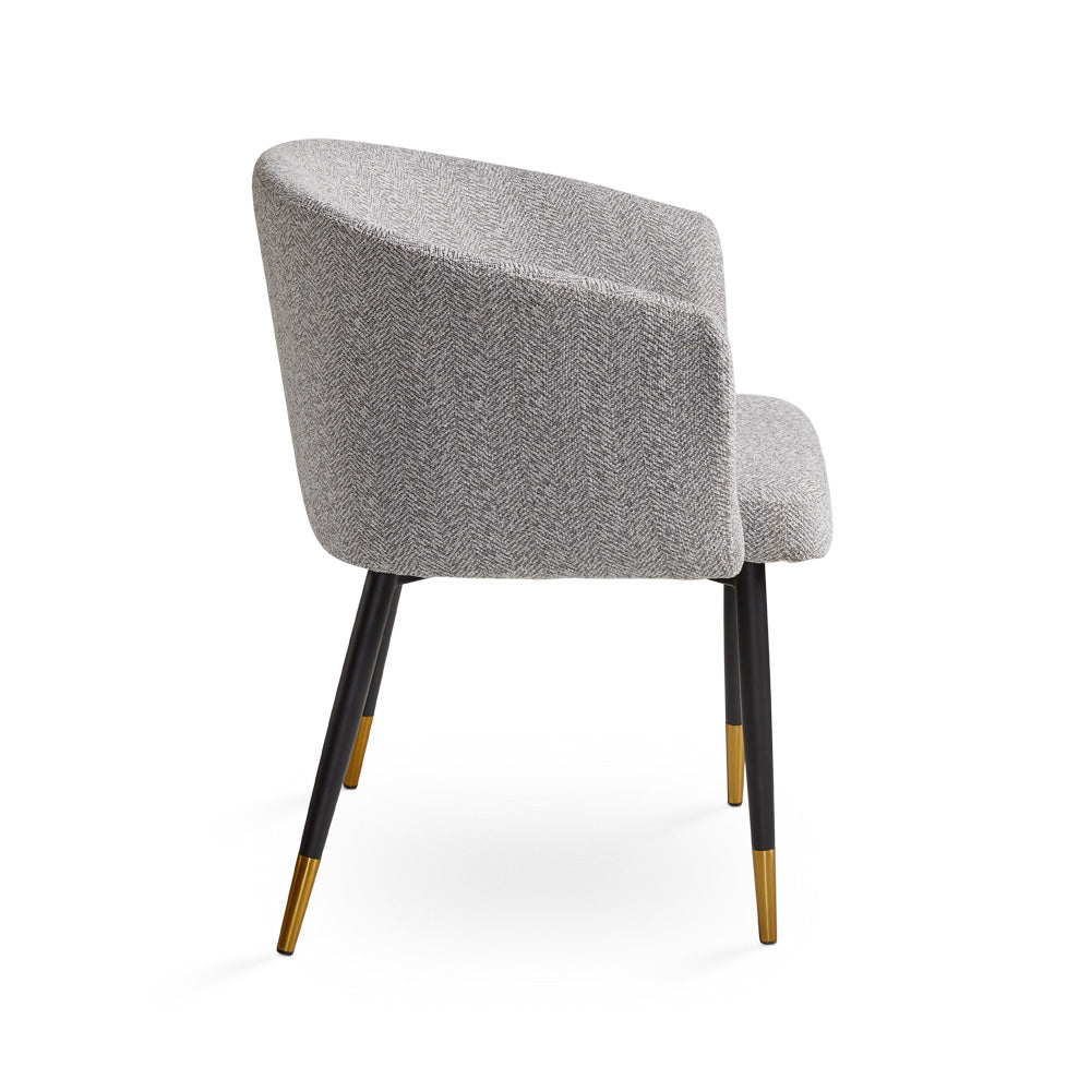 Jordan Dining Chair: Grey Fabric