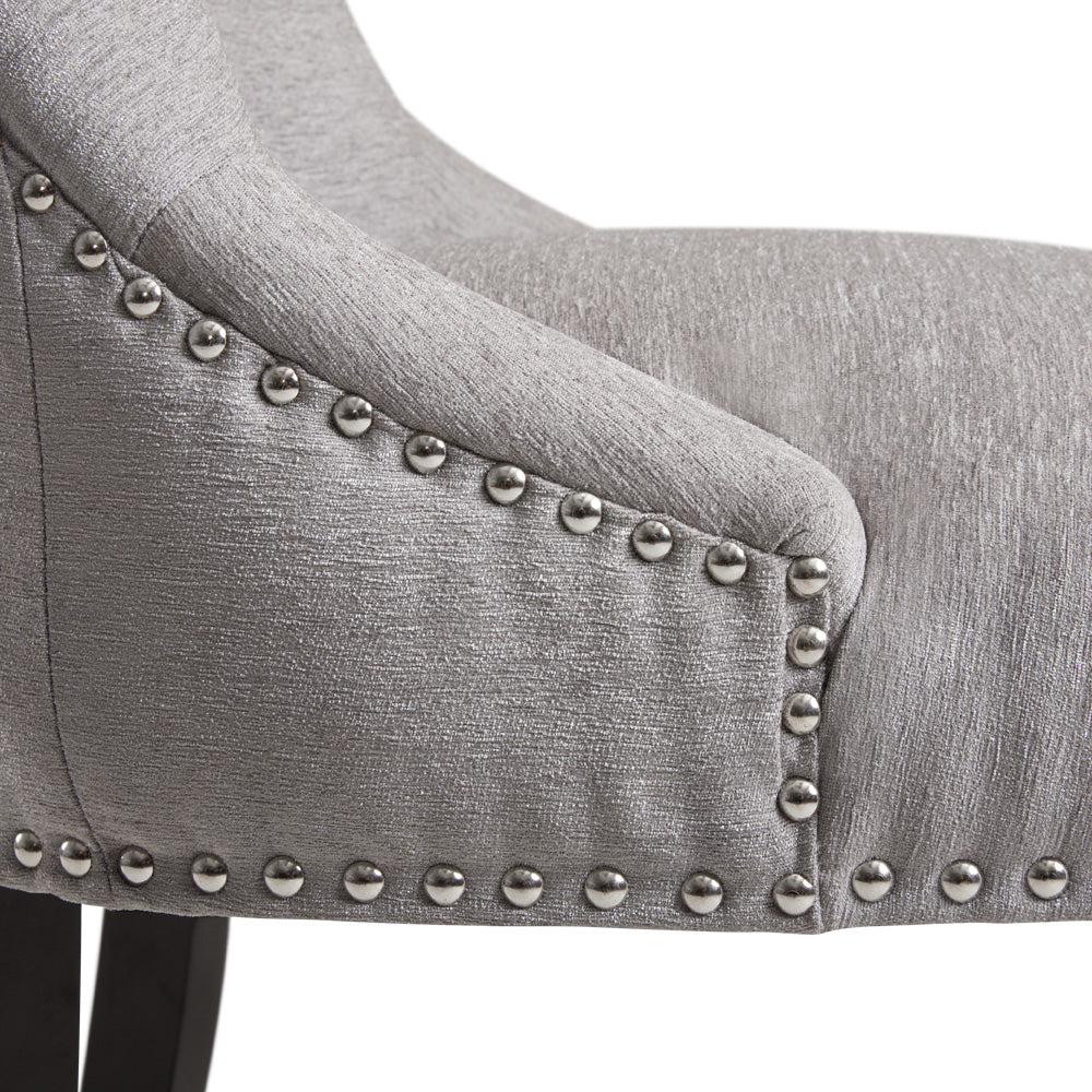 Rimzy Dining Chair: Platinum Fabric