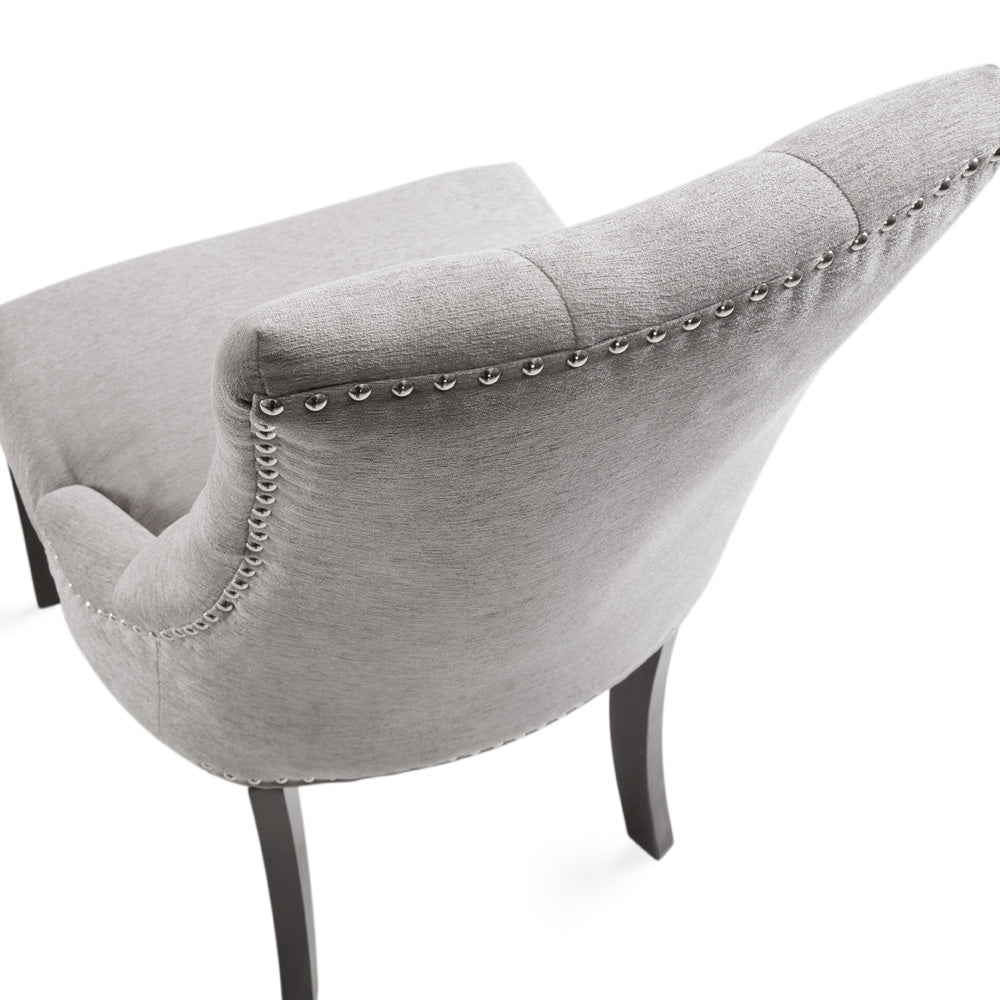 Rimzy Dining Chair: Platinum Fabric