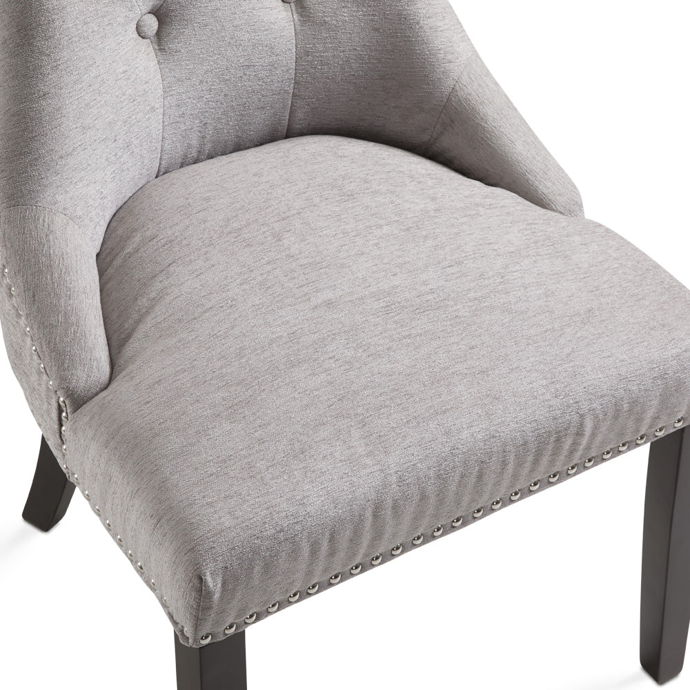 Rimzy Dining Chair: Platinum Fabric