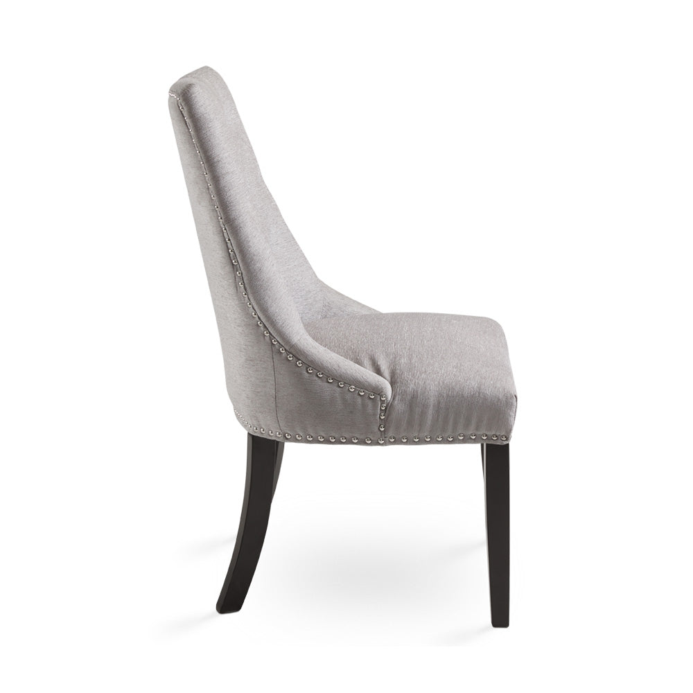 Rimzy Dining Chair: Platinum Fabric