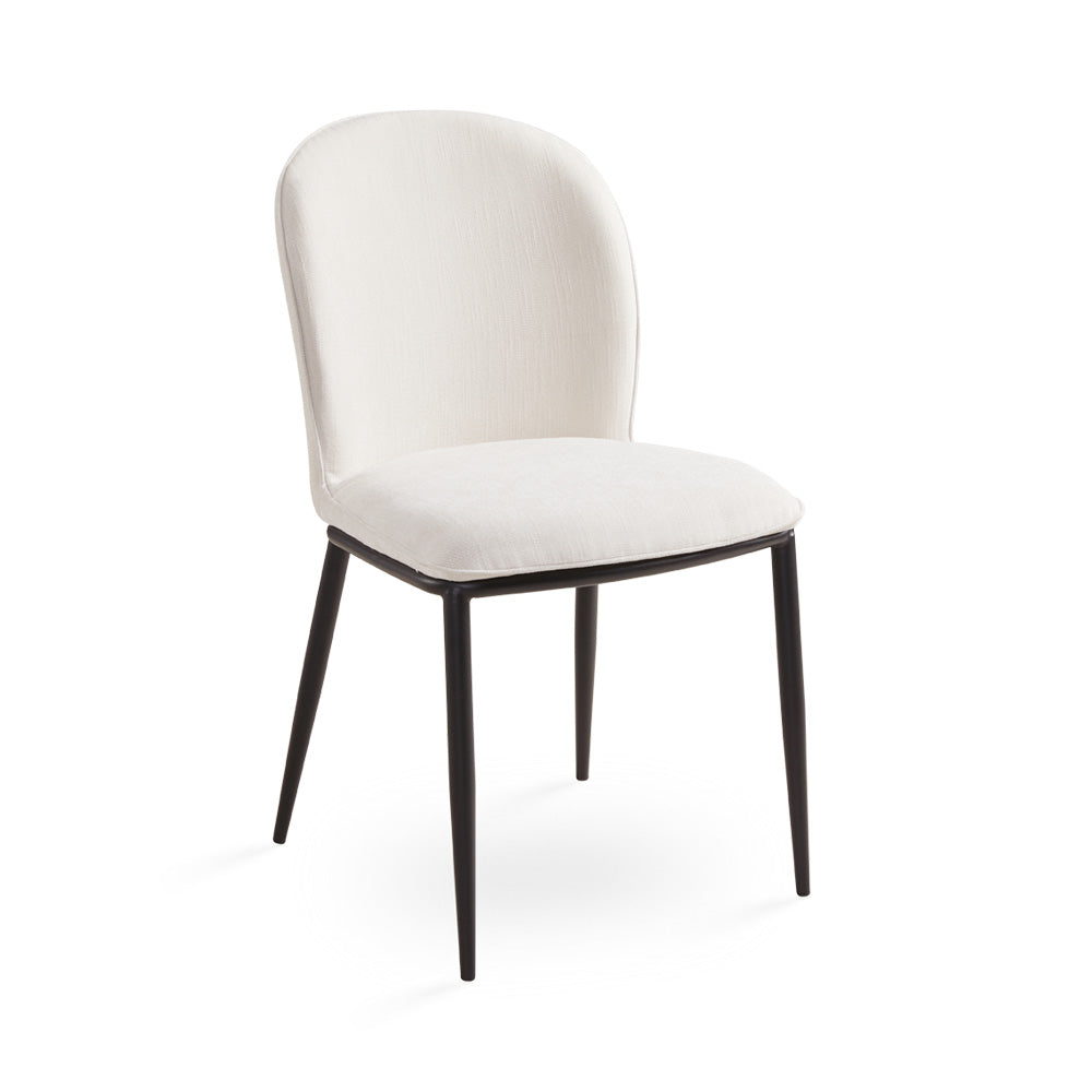 Angie Dining Chair: Ivory Linen