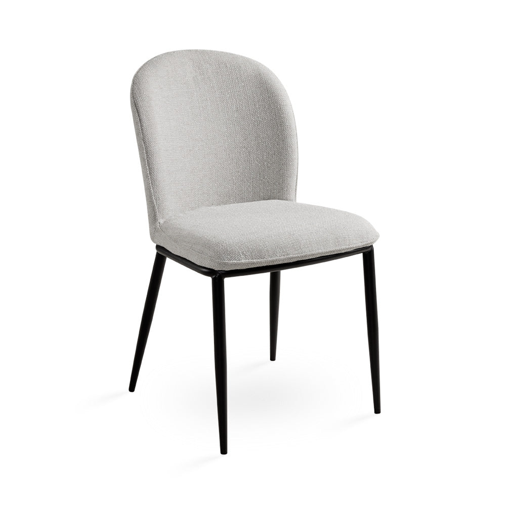 Angie Dining Chair: Grey Linen