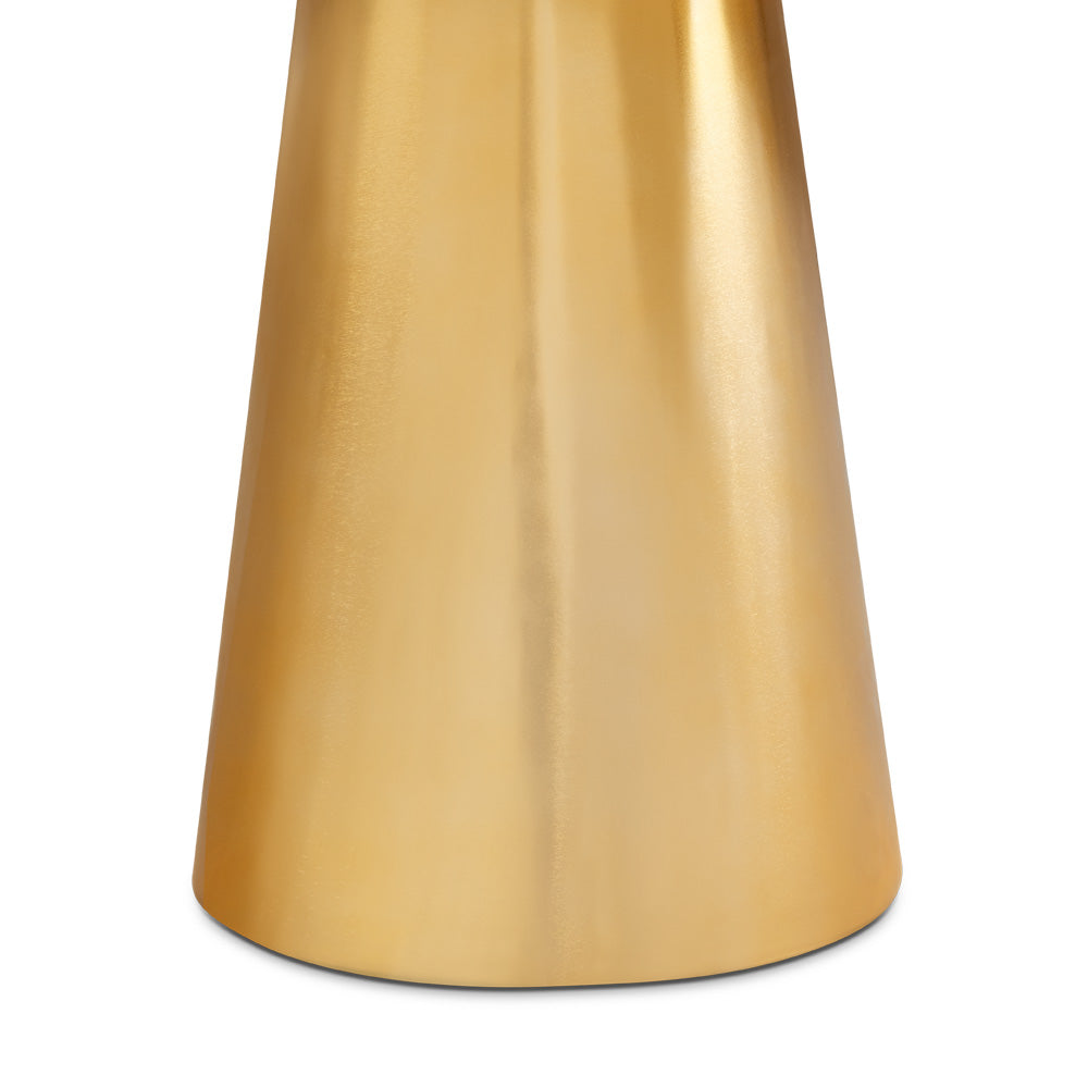 Jagger Dining Table with Marble Top: Gold