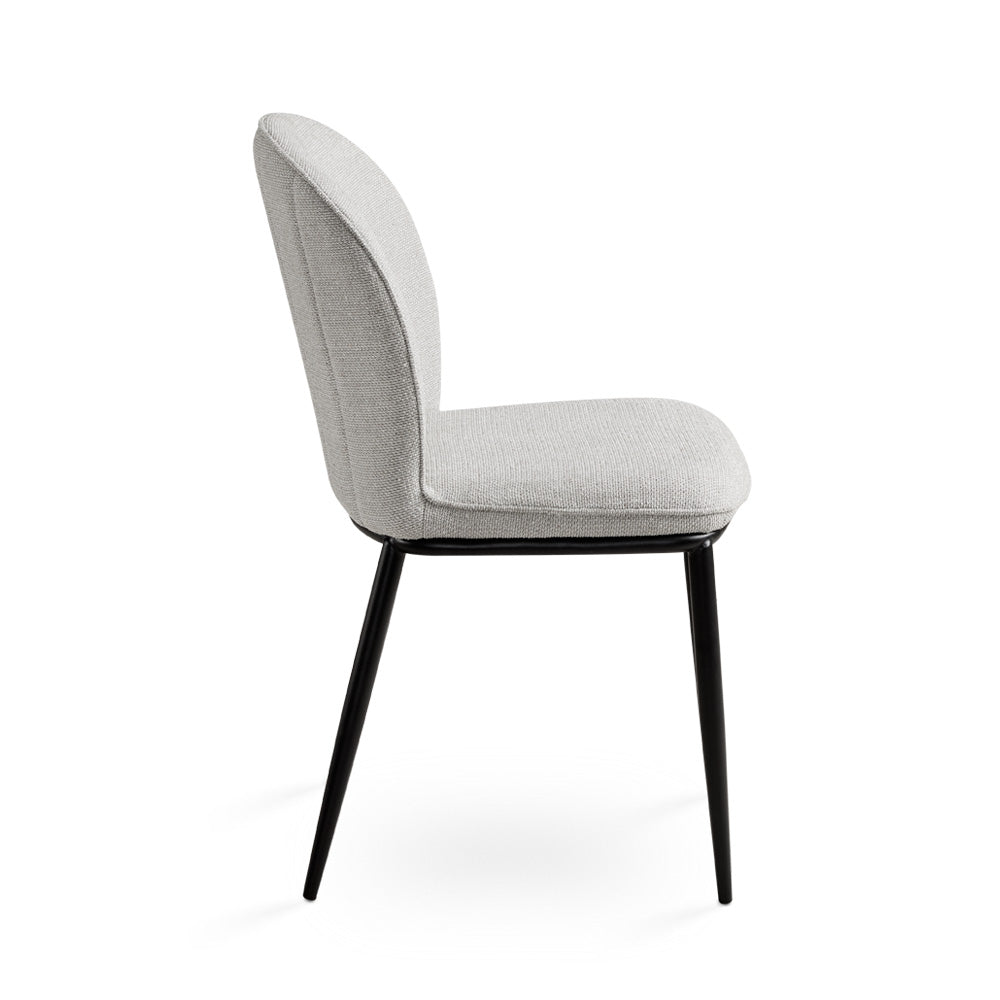 Angie Dining Chair: Grey Linen