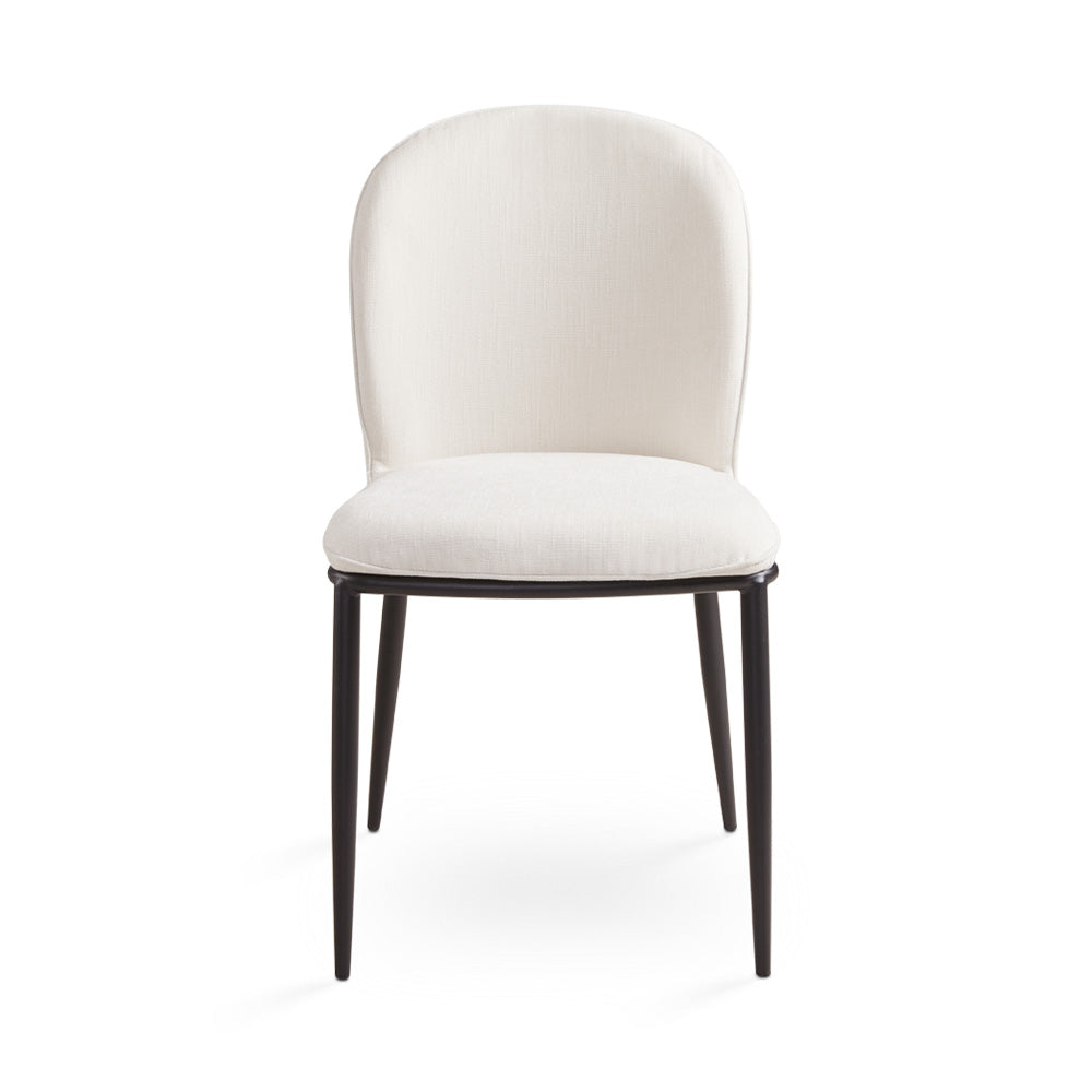 Angie Dining Chair: Ivory Linen