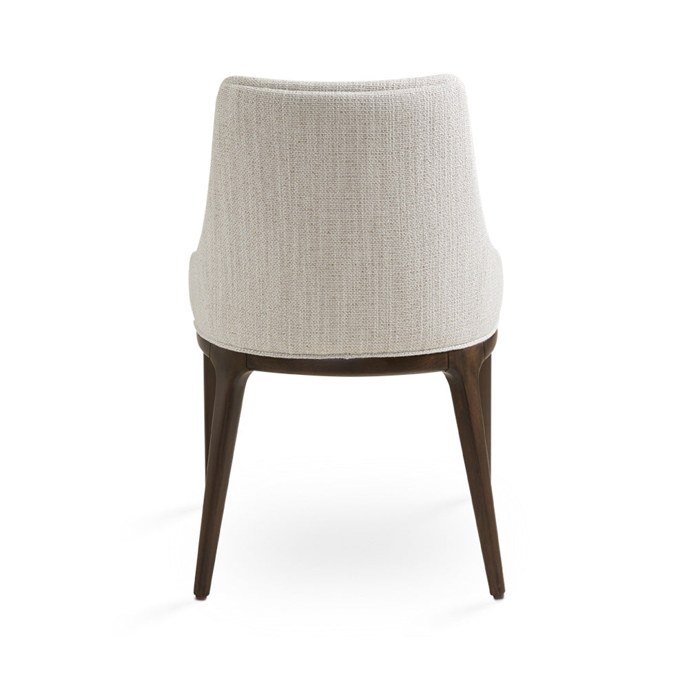 Everett Dining Chair: Ivory Linen