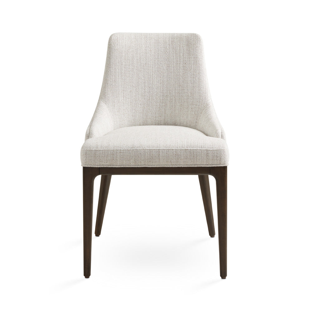 Everett Dining Chair: Ivory Linen