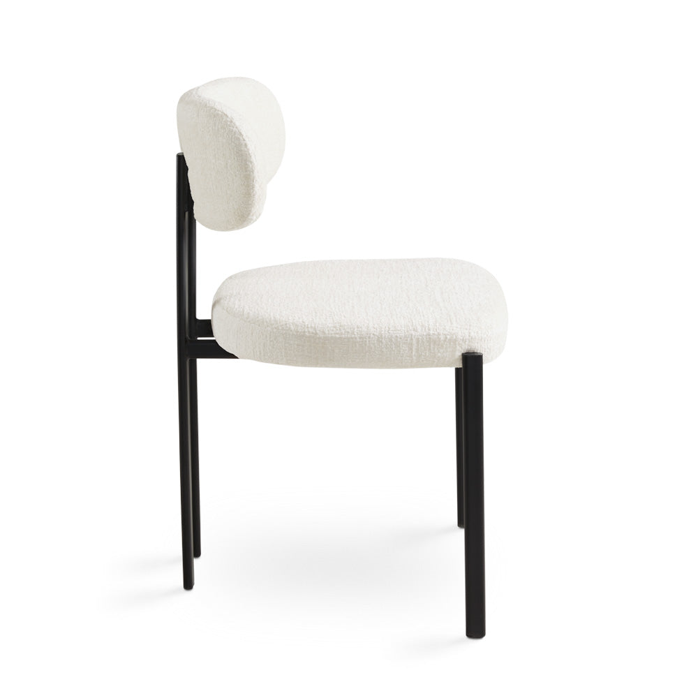 Otis Dining Chair: Cream Linen