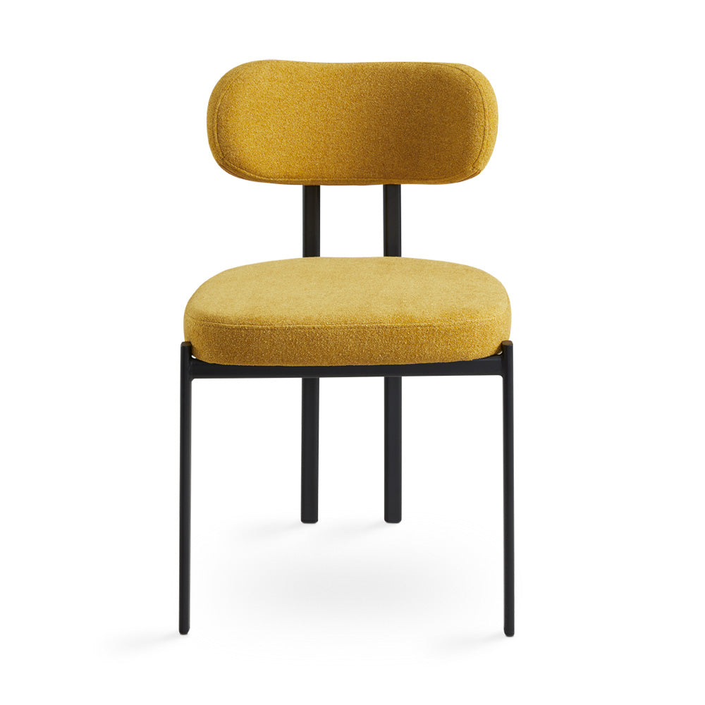 Otis Dining Chair: Mustard Fabric