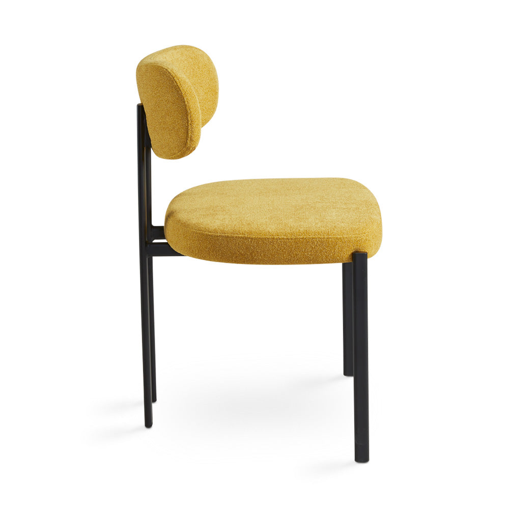 Otis Dining Chair: Mustard Fabric