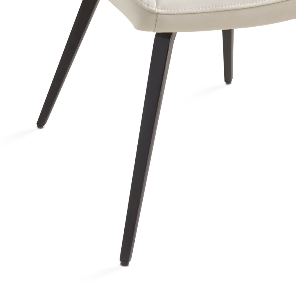 Nona Swivel Chair: Taupe Leatherette