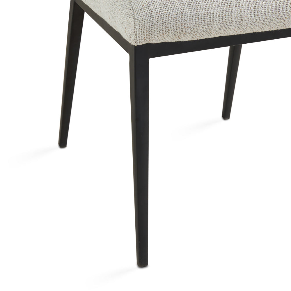 Maverick Dining Chair: Beige Linen