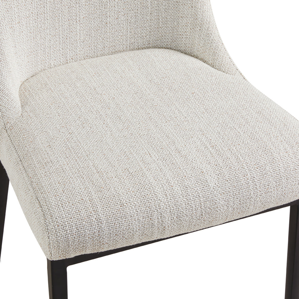 Maverick Dining Chair: Beige Linen