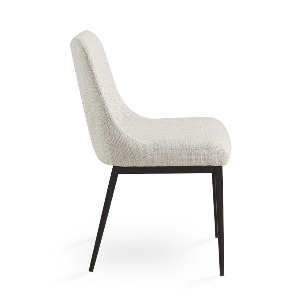 Maverick Dining Chair: Beige Linen