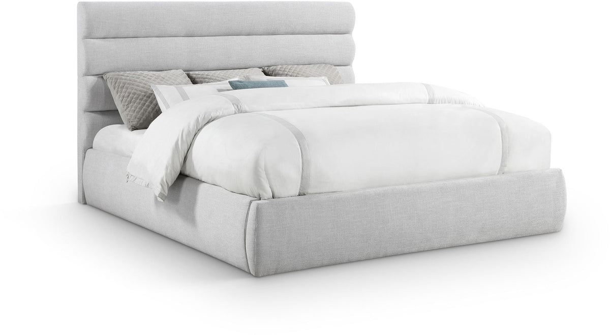 Adam - Linen Fabric Bed With 52" Headboard