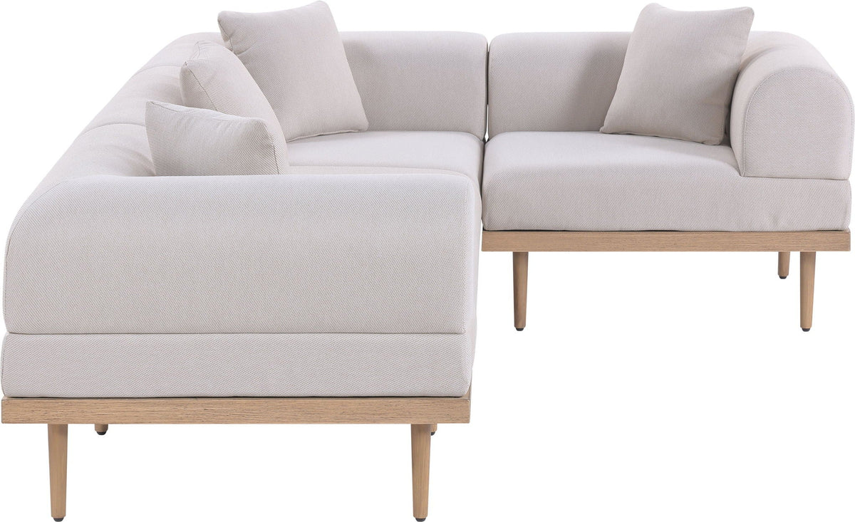 Laguna - 4 Piece 106.5" Upholstered Outdoor Patio Modular Sectional