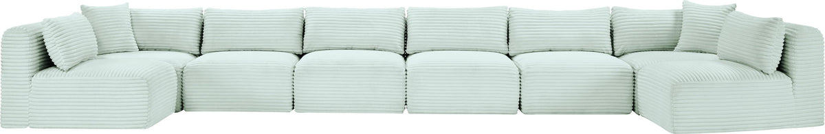Shaggy - 8 Piece Modular U-Shaped Armless Sectional