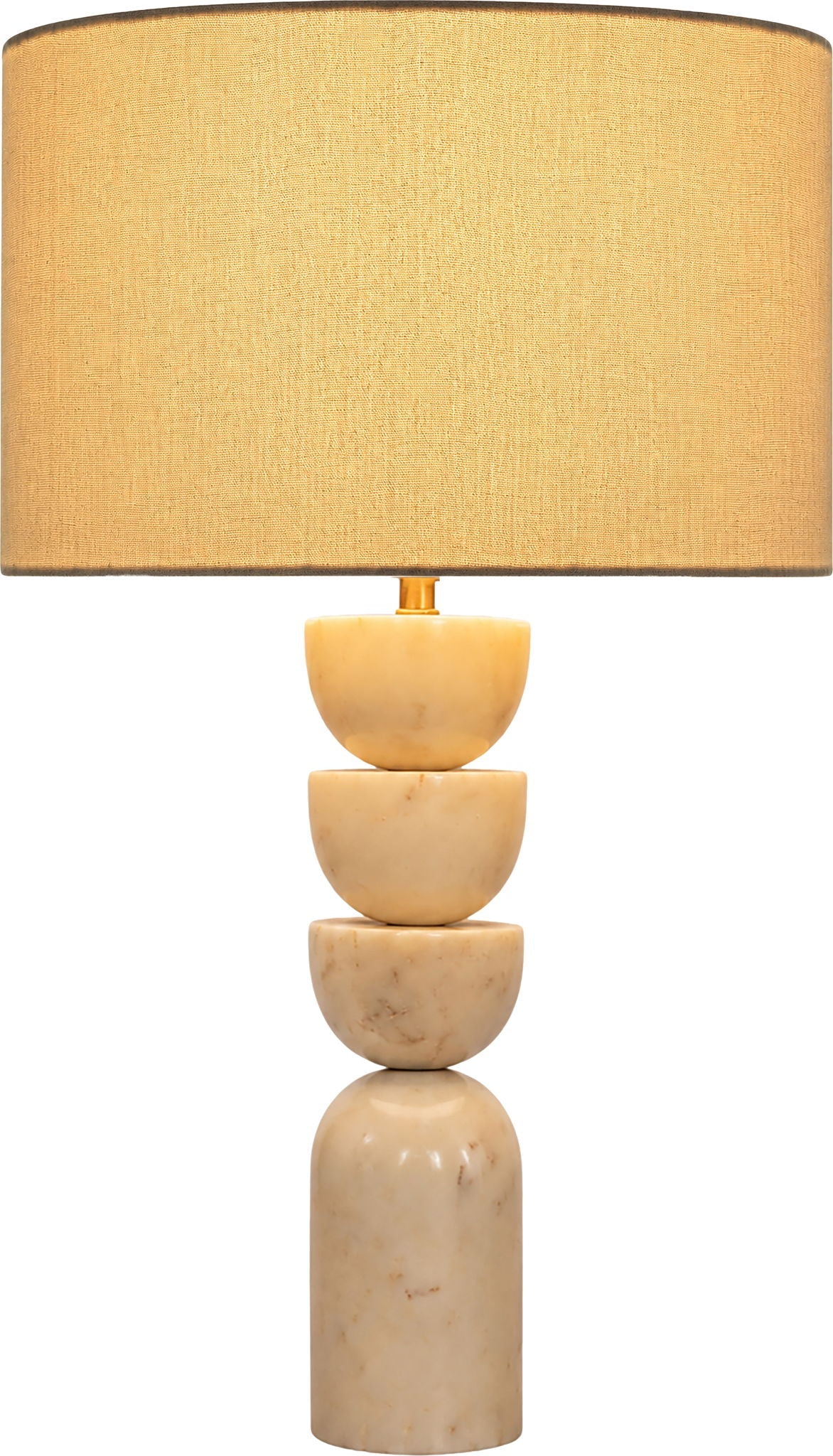 Opus - Linen Textured Fabric And Brass Table Lamp