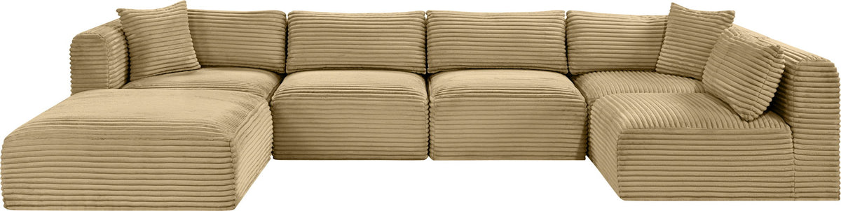 Shaggy - 6 Piece Modular U-Shaped Sectional