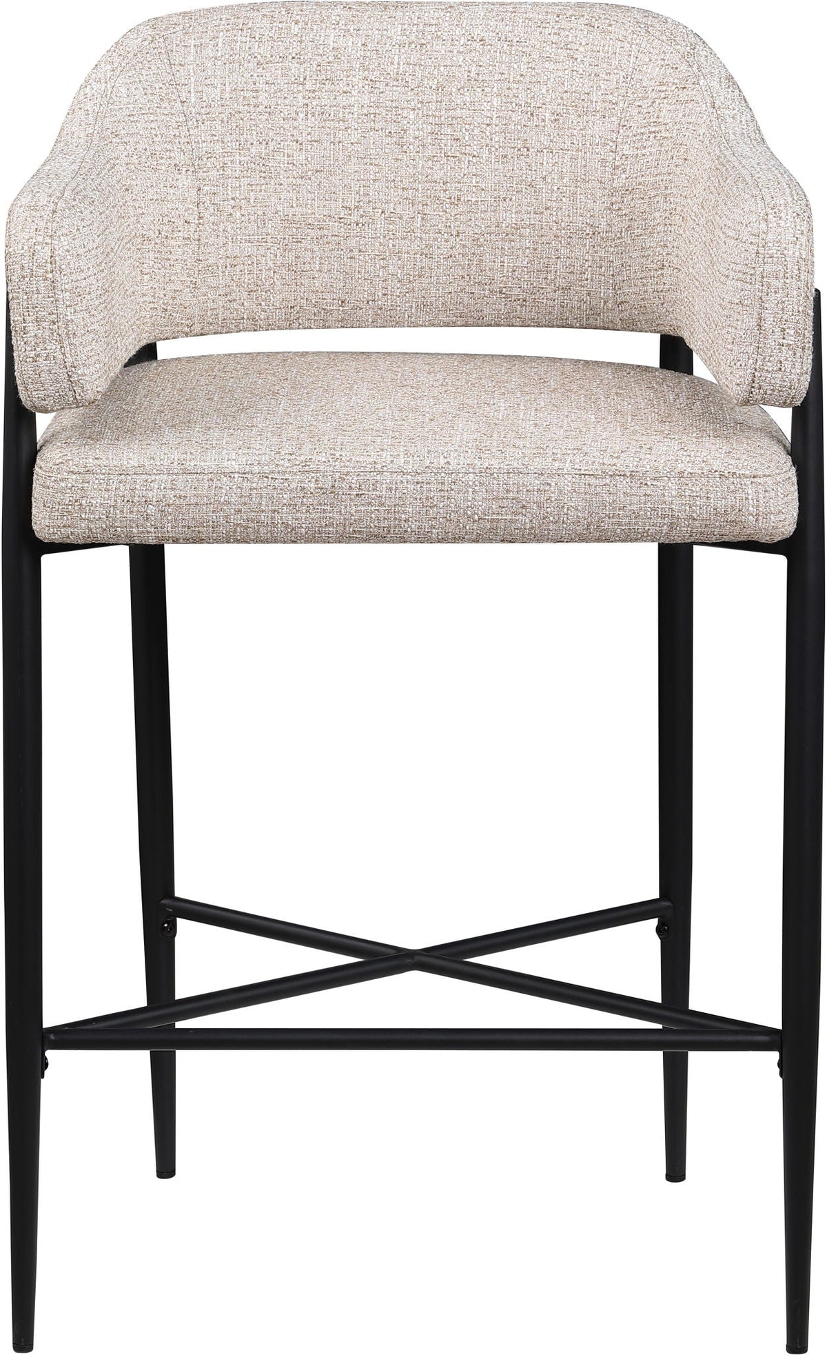 Dame - Fabric Upholstered Counter Stool (Set of 2)
