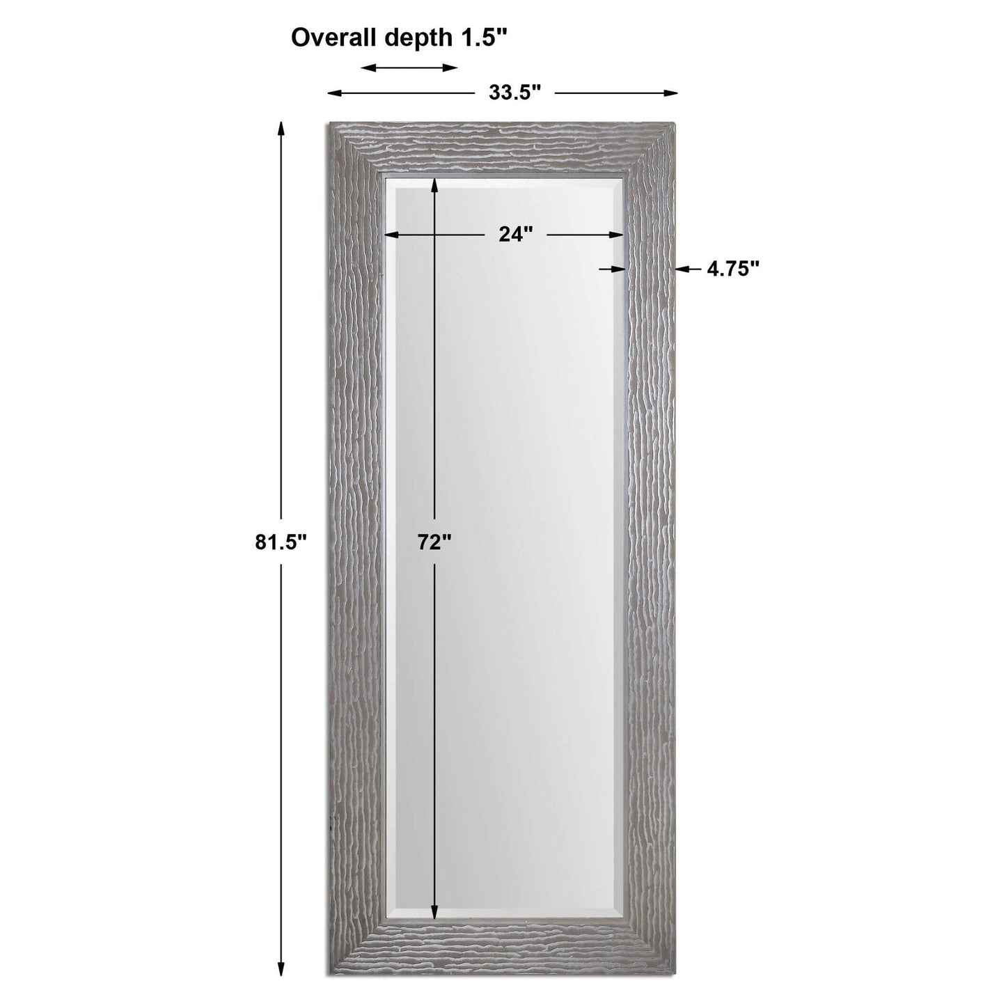 Amadeus - Large Mirror - Silver
