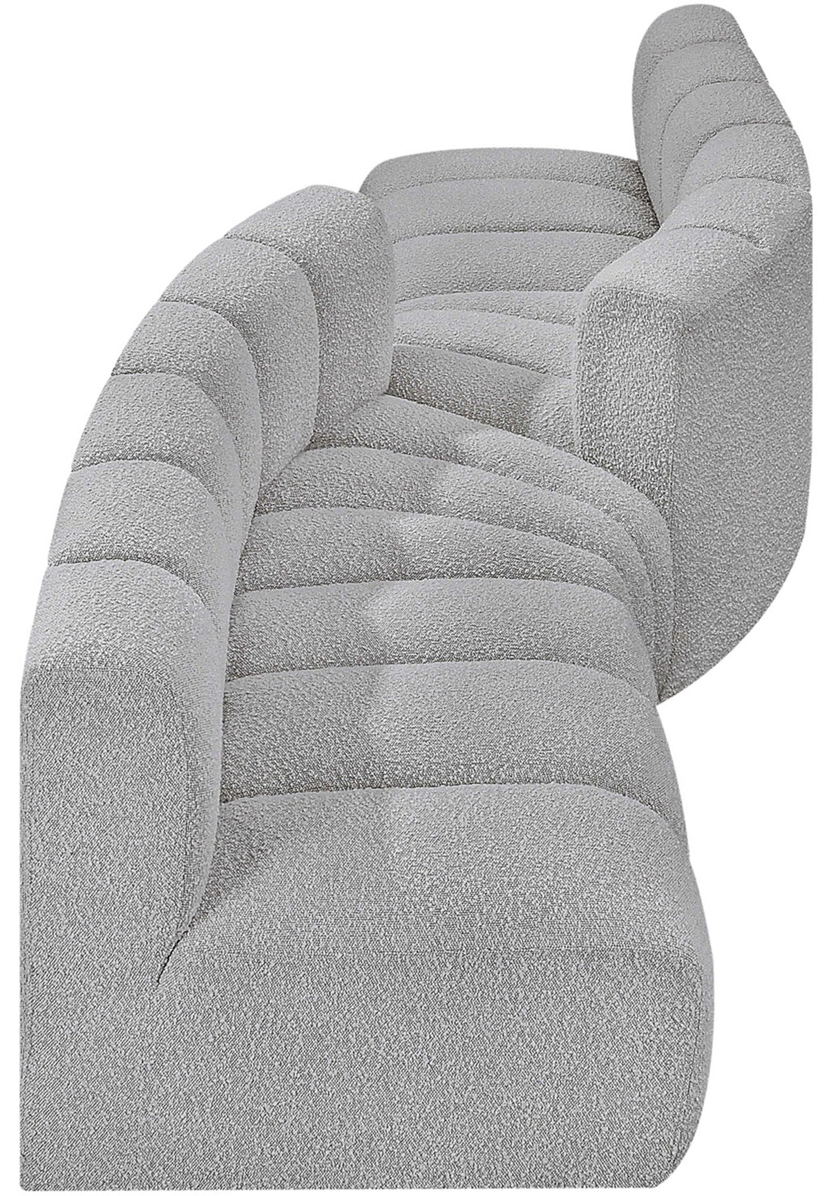 Arc - Boucle Fabric 4 Piece Sofa
