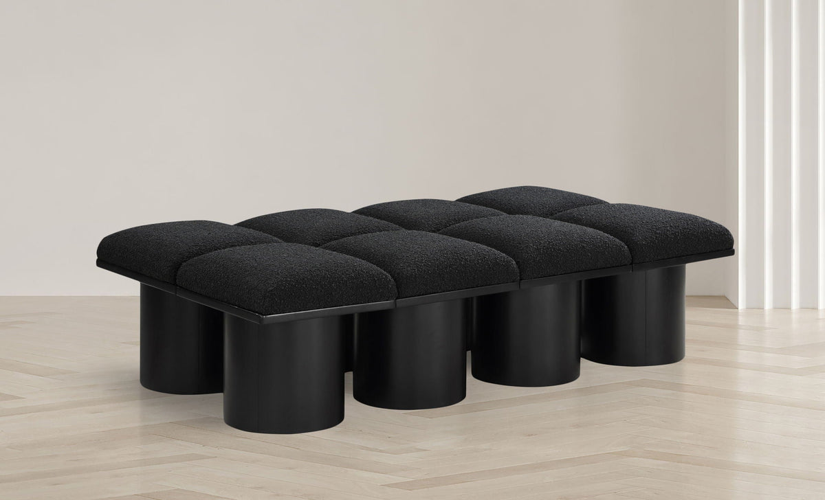 Pavilion - 8 Piece Modular Bench With Black Base